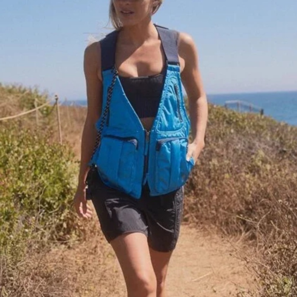 Free People Blue Outdoor Backpack